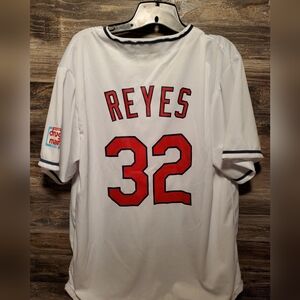 CLEVELAND INDIANS MLB FRANMIL REYES #32 DRUG MART JERSEY ADULT XL BRAND